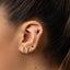 Black Salamander Geko Stud, Threadless Flat Back Earring, Minimalist Style, A-SS1020