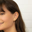 Black Salamander Geko Stud, Threadless Flat Back Earring, Minimalist Style, A-SS1020