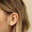 Black Ball Stud, Threadless Flat Back Earring, Minimalist Style, A-SS500 SS501 SS502