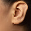 Black Bat Wing Stud, Threadless Flat Back Earring, Minimalist Style, A-SS1121
