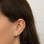 Black Flying Dragon Stud, Threadless Flat Back Earring, Minimalist Style, A-SS1007