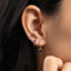 Sapphire Baguette Earring Set, Stacking, Minimalist Style, A-SS457 SH395 SH313