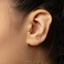 Hercules Beetle Stud, Threadless Flat Back Earring, Minimalist Style, A-SS1071