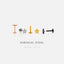 Star and Moon Stud, Threadless Flat Back Earring, Minimalist Style, A-SS567 SS568