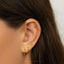 Salamander Geko Stud, Threadless Flat Back Earring, Minimalist Style, A-SS1020