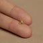 Rhinoceros Beetle Stud, Threadless Flat Back Earring, Minimalist Style, A-SS1073