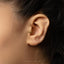 Snail Stud, Threadless Flat Back Earring, Minimalist Style, A-SS1043