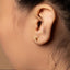 Hummingbird Stud, Threadless Flat Back Earring, Minimalist Style, A-SS1110