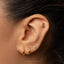 Bunny Stud, Threadless Flat Back Earring, Minimalist Style, A-SS1013