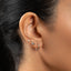 Bunny Stud, Threadless Flat Back Earring, Minimalist Style, A-SS1013