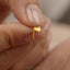 Axe Stud, Threadless Flat Back Earring, Minimalist Style, A-SS1113
