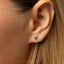 Monstera Tropical Stud, Threadless Flat Back Earring, Minimalist Style, A-SS1068