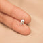 Bichon Frise Dog Stud, Threadless Flat Back Earring, Minimalist Style, A-SS1080
