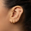 Armadillo Stud, Threadless Flat Back Earring, Minimalist Style, A-SS1028