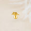 Armadillo Stud, Threadless Flat Back Earring, Minimalist Style, A-SS1028