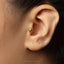Monstera Tropical Stud, Threadless Flat Back Earring, Minimalist Style, A-SS1068
