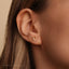 Horseshoe Stud, Threadless Flat Back Earring, Minimalist Style, A-SS980