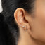 Hedgehog Stud, Threadless Flat Back Earring, Minimalist Style, A-SS1041