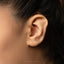 Daisy Flower Stud, Threadless Flat Back Earring, Minimalist Style, A-SS1050