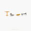 Feather Stud, Threadless Flat Back Earring, Minimalist Style, A-SS919