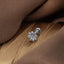 Cosmos Flower Stud, Threadless Flat Back Earring, Minimalist Style, A-SS1056