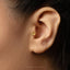 Cosmos Flower Stud, Threadless Flat Back Earring, Minimalist Style, A-SS1056