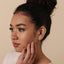 Comma Stud, Threadless Flat Back Earring, Minimalist Style, A-SS718