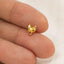 Hen Chicken Stud, Threadless Flat Back Earring, Minimalist Style, A-SS1091