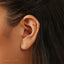 Fan Shaped Shell Stud, Threadless Flat Back Earring, Minimalist Style, A-SS926