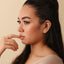 Fan Shaped Shell Stud, Threadless Flat Back Earring, Minimalist Style, A-SS926