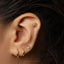 Daffodil Flower Stud, Threadless Flat Back Earring, Minimalist Style, A-SS1049