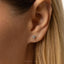 Fox Head Stud, Threadless Flat Back Earring, Minimalist Style, A-SS1074