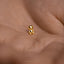 Teddy Bear Stud, Threadless Flat Back Earring, Minimalist Style, A-SS978