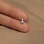Teddy Bear Stud, Threadless Flat Back Earring, Minimalist Style, A-SS978