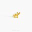 Fennec Fox Stud, Threadless Flat Back Earring, Minimalist Style, A-SS1084