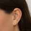 Dangle Chain Stud, Threadless Flat Back Earring, Minimalist Style, A-SS1001