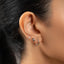Finger Heart Stud, Threadless Flat Back Earring, Minimalist Style, A-SS1009