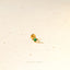 Square Emerald Stone Stud, Threadless Flat Back Earring, Minimalist Style, A-SS557