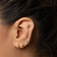 Groundhog or Marmot Stud, Threadless Flat Back Earring, Minimalist Style, A-SS1034