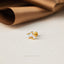 Opal Crown Stud, Threadless Flat Back Earring, Minimalist Style, A-SS585