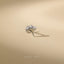 Stingray Stud, Threadless Flat Back Earring, Minimalist Style, A-SS984