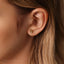 Lion Head Stud, Threadless Flat Back Earring, Minimalist Style, A-SS577