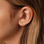 Rectangle Stud, Threadless Flat Back Earring, Minimalist Style, A-SS591