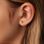 Beetle Stud, Threadless Flat Back Earring, Minimalist Style, A-SS574