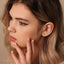 Beetle Stud, Threadless Flat Back Earring, Minimalist Style, A-SS574