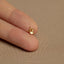 Rattlesnake Viper Vertebrae Stud, Threadless Flat Back Earring, Minimalist Style, A-SS1109