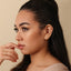 Opal and White Stud, Threadless Flat Back Earring, Minimalist Style, A-SS895