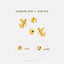 Chihuahua Dog Stud, Butterfly End or Screw Ball End Earring, Minimalist Style, A-SS679 SS680