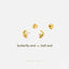 Moon and Star Stud, Butterfly End or Screw Ball End Earring, Minimalist Style, A-SS637 SS638