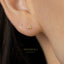 Open Triangle Stud, Butterfly End or Screw Ball End Earring, Minimalist Style, A-SS251 SS484